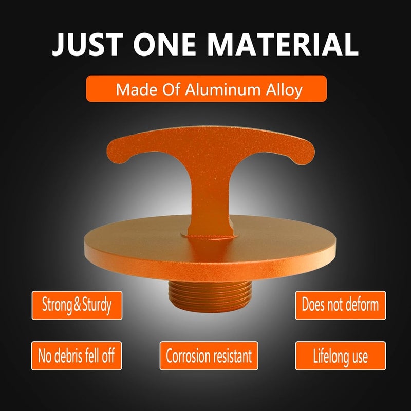 minlen Oil Filter Plug Tool, Aluminum Alloy Oil Filter Plug tool for Dodge Ram 2500, 3500, 4500, 5500 Cummins 05083285aa Mo285 Turbo Diesel 5.7l 6.4l 6.7l (Orange) - Image 3